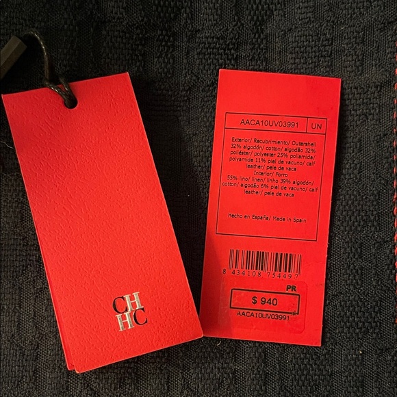 Carolina Herrera Black and Red Shoulder Bag - Picture 4 of 4